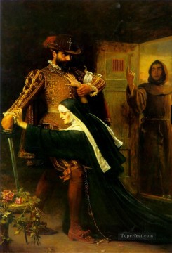  John Oil Painting - St Bartholemews Day Pre Raphaelite John Everett Millais